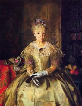 George Bellows : Mrs T in Cream Silk